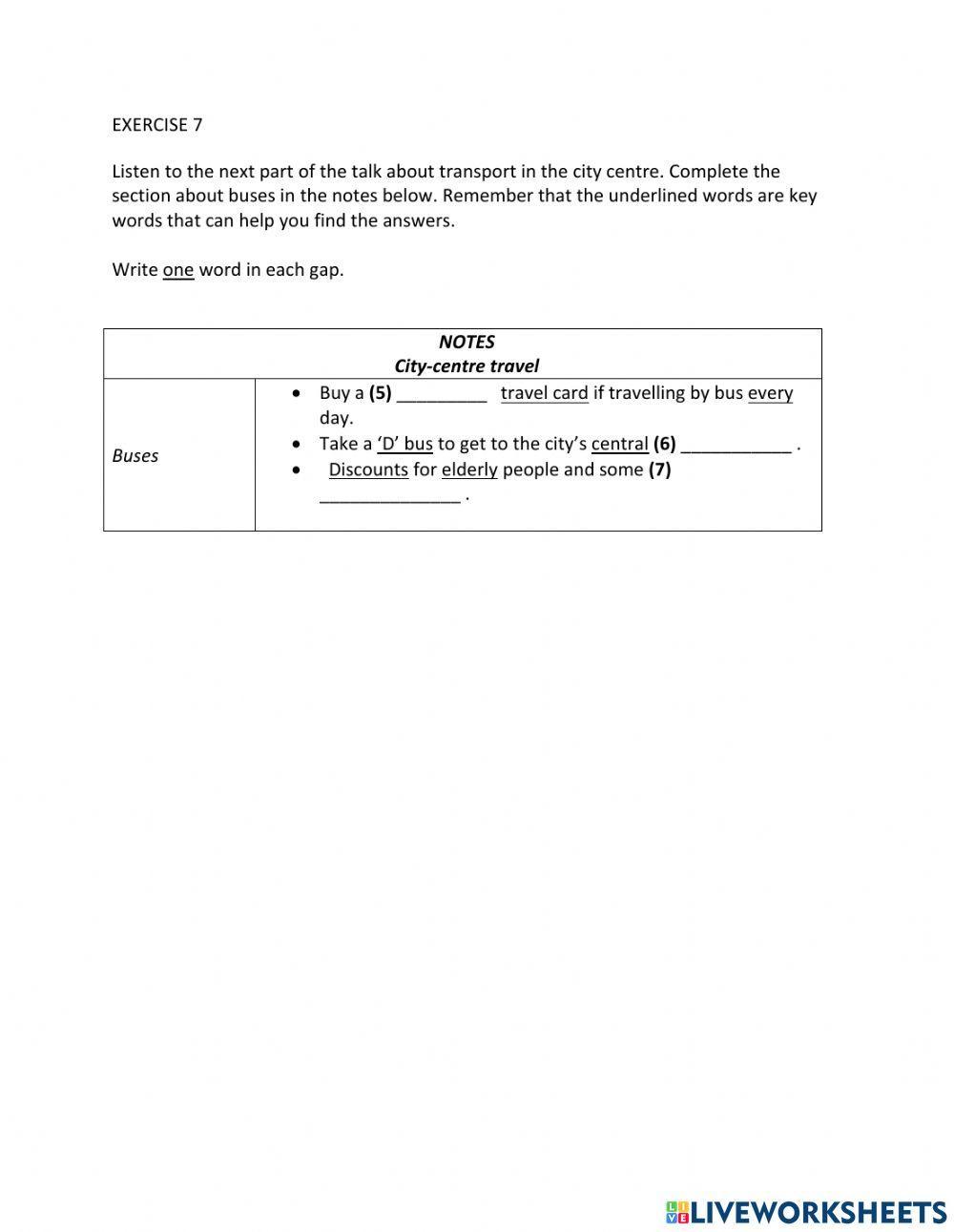 IE1, Unit 8, Listening, Exercise 7