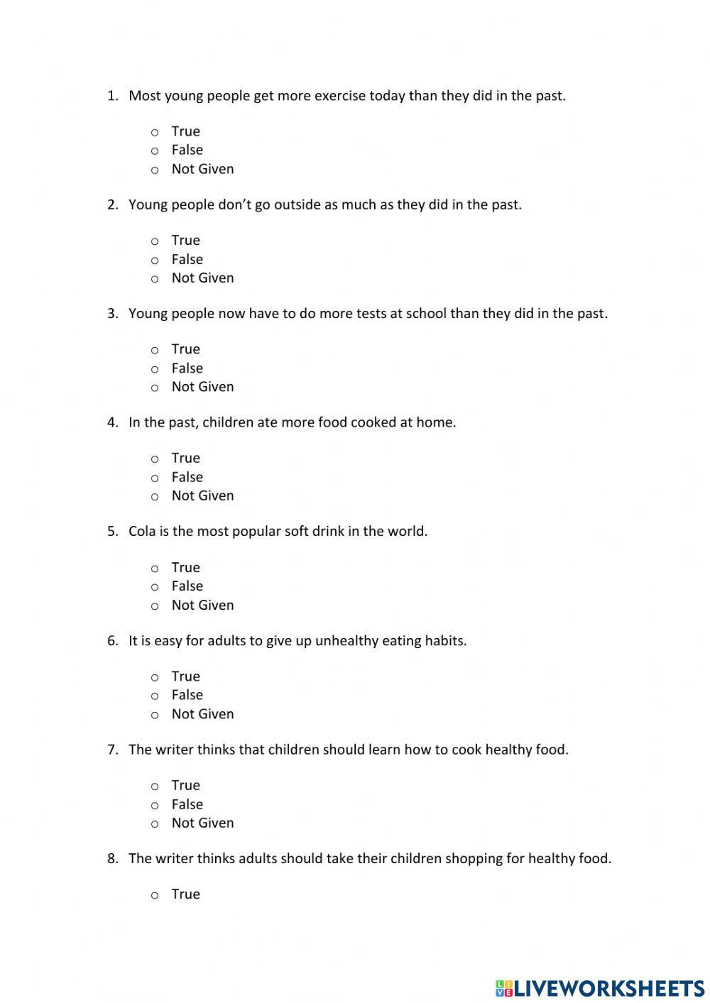 IE0, Unit 8, Reading and Writing, Exercise 5