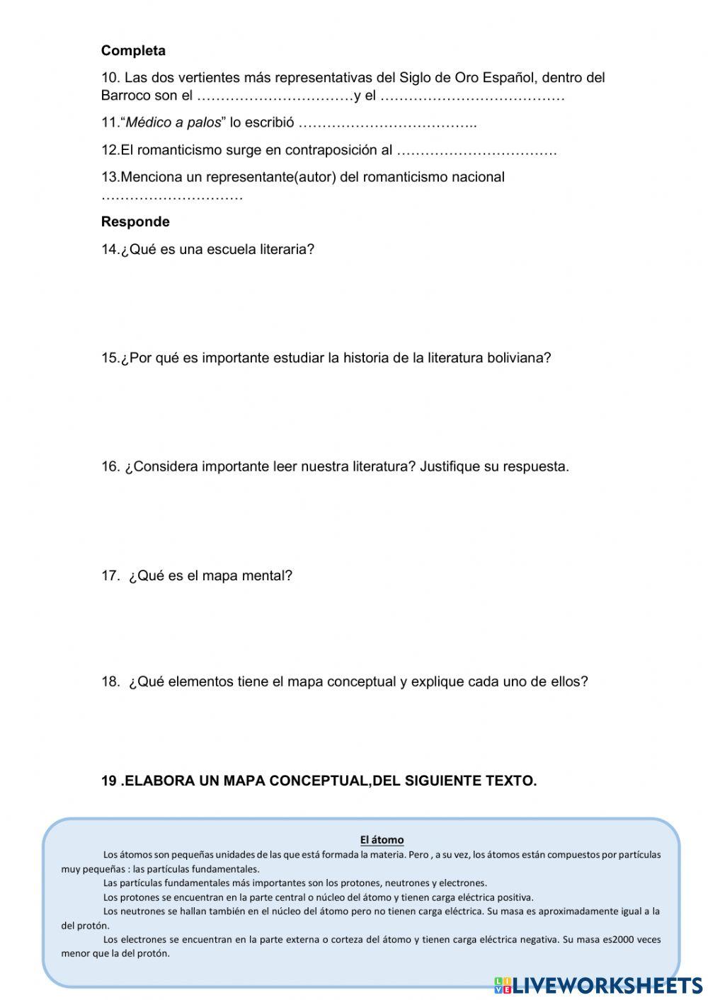 Examen final de teoría literaria