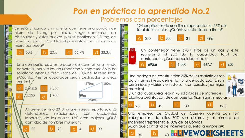 Pon en practica lo aprendido 2-porcentajes