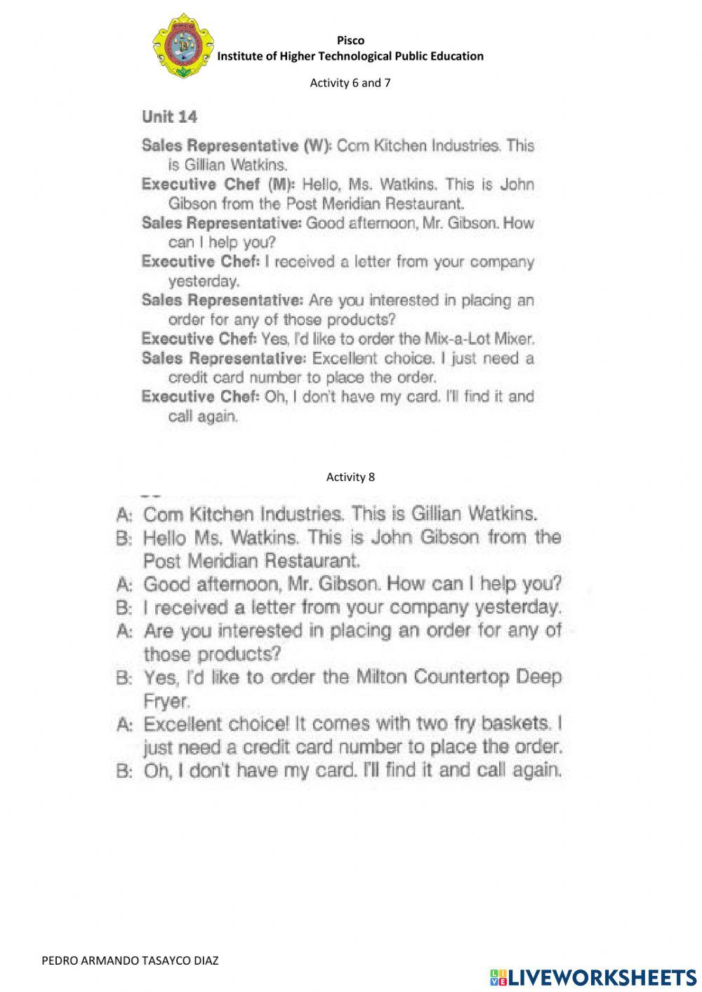 Food Service eequioment