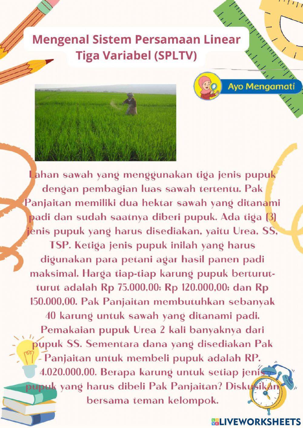 Lkpd matematika spltv