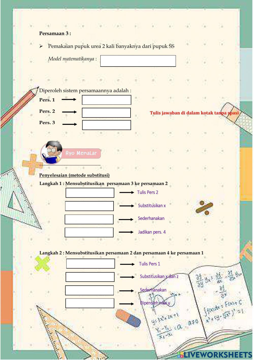 Lkpd matematika spltv
