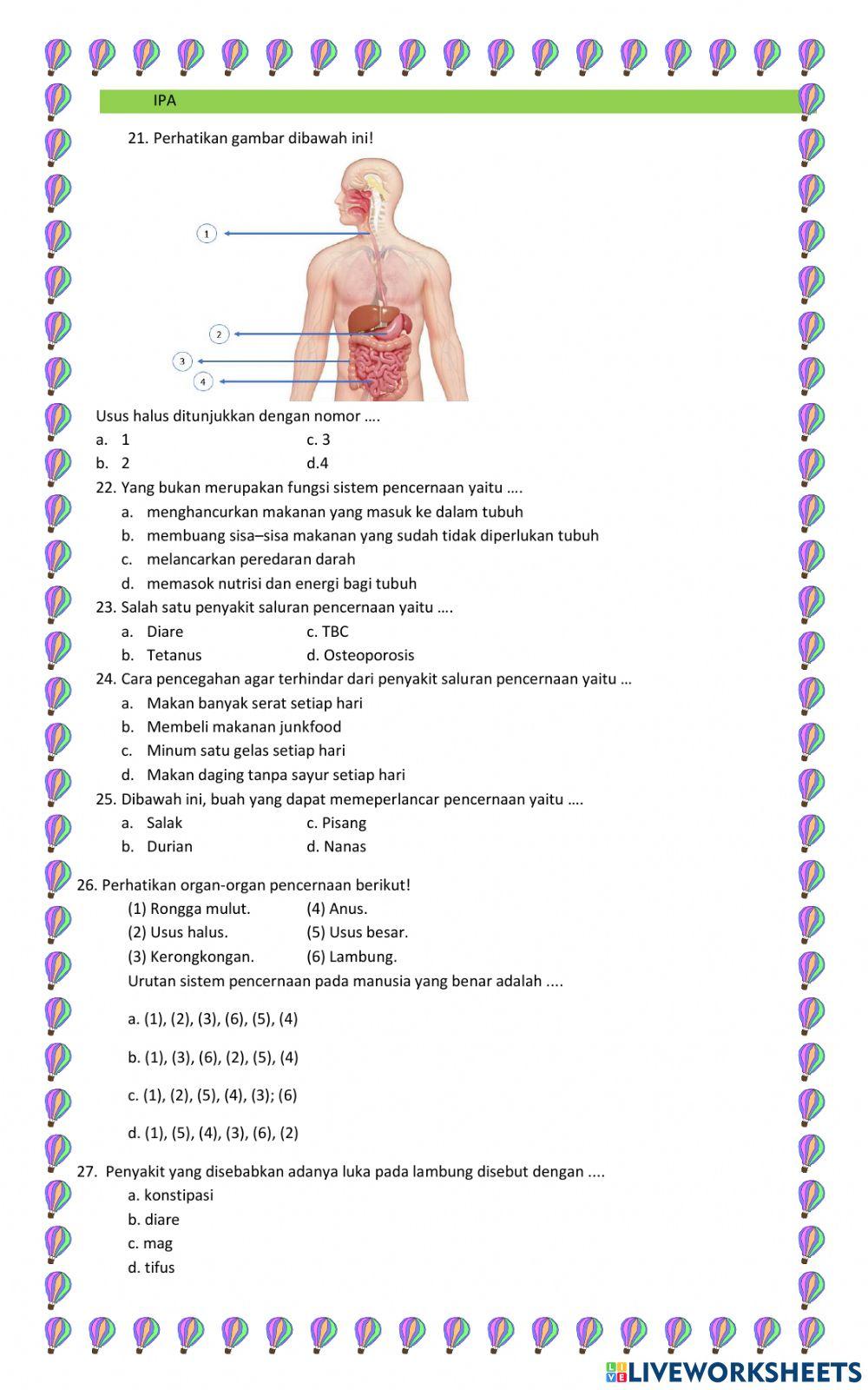 Penilaian akhir semester 1 tema 3