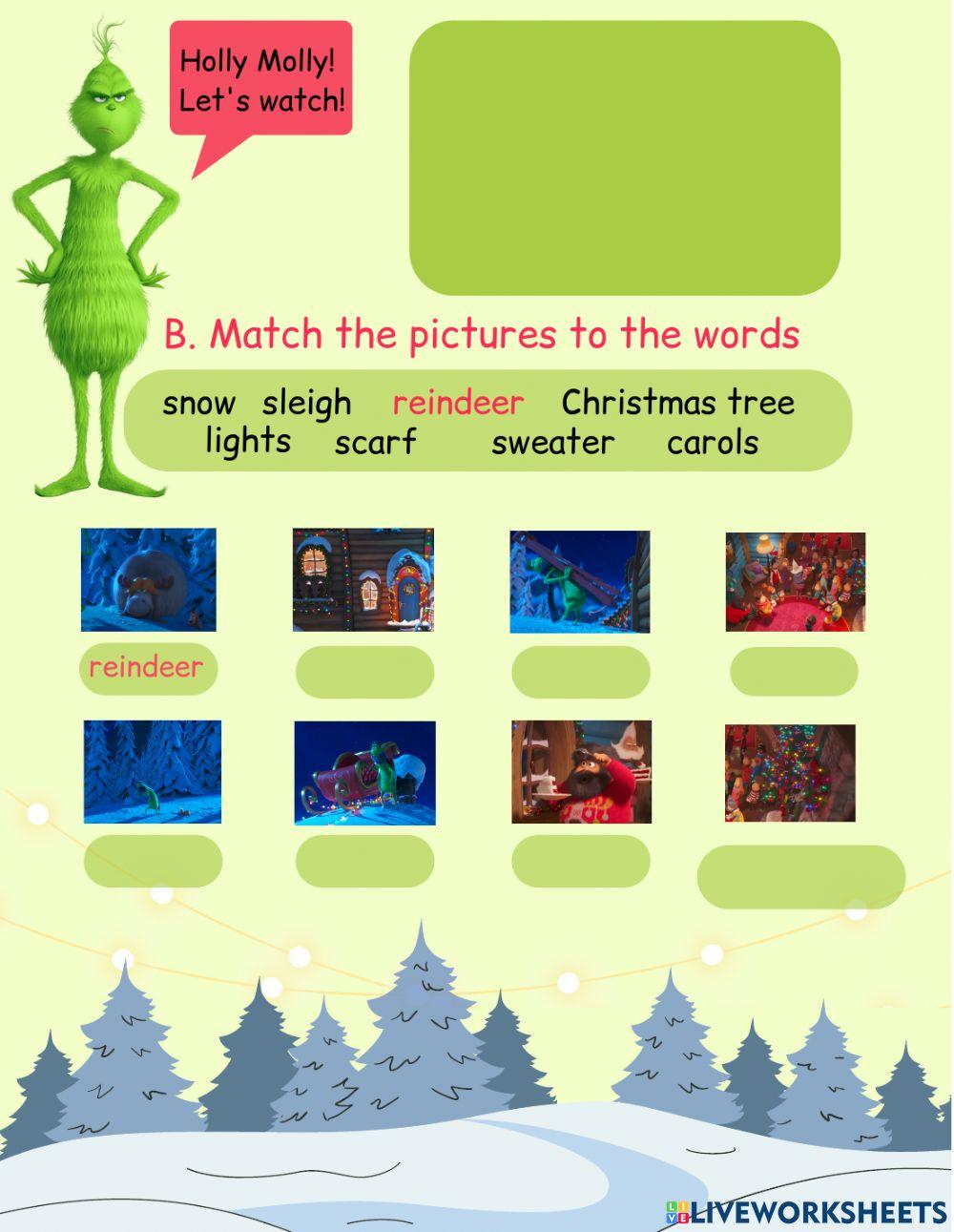 «The Grinch» Christmas activities