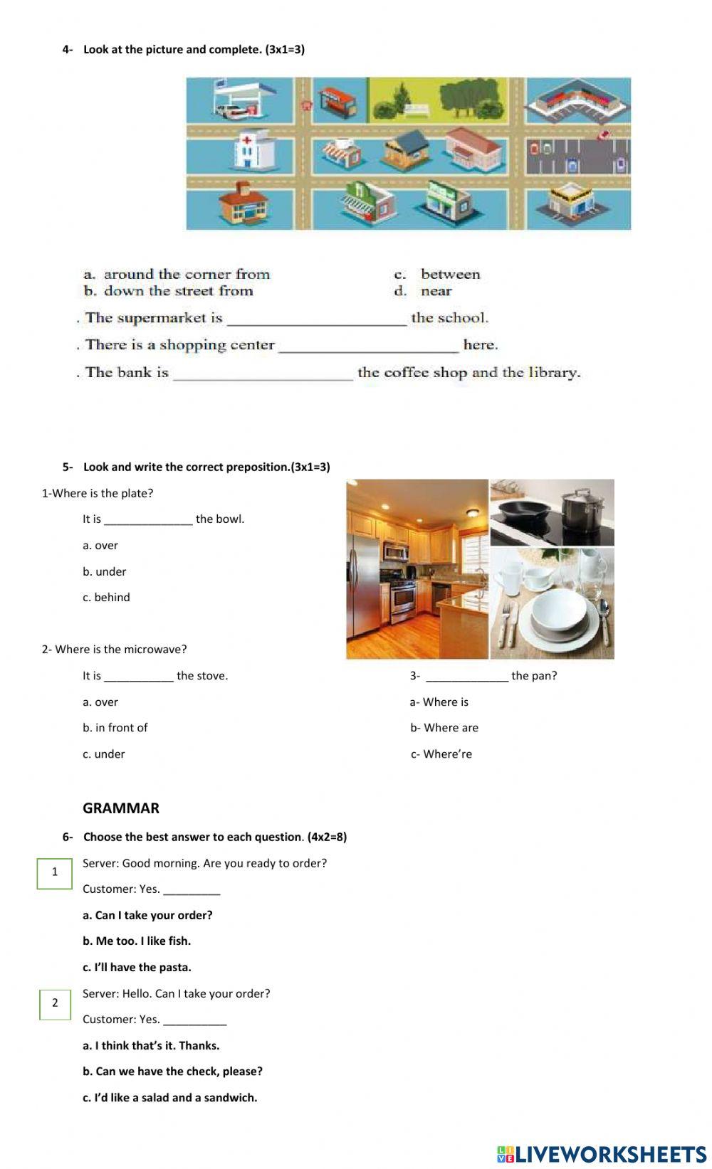 Simple present- Prepositions- some-any
