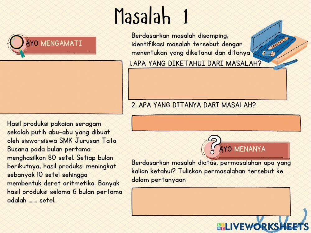 LKPD PBL Deret Aritmatika