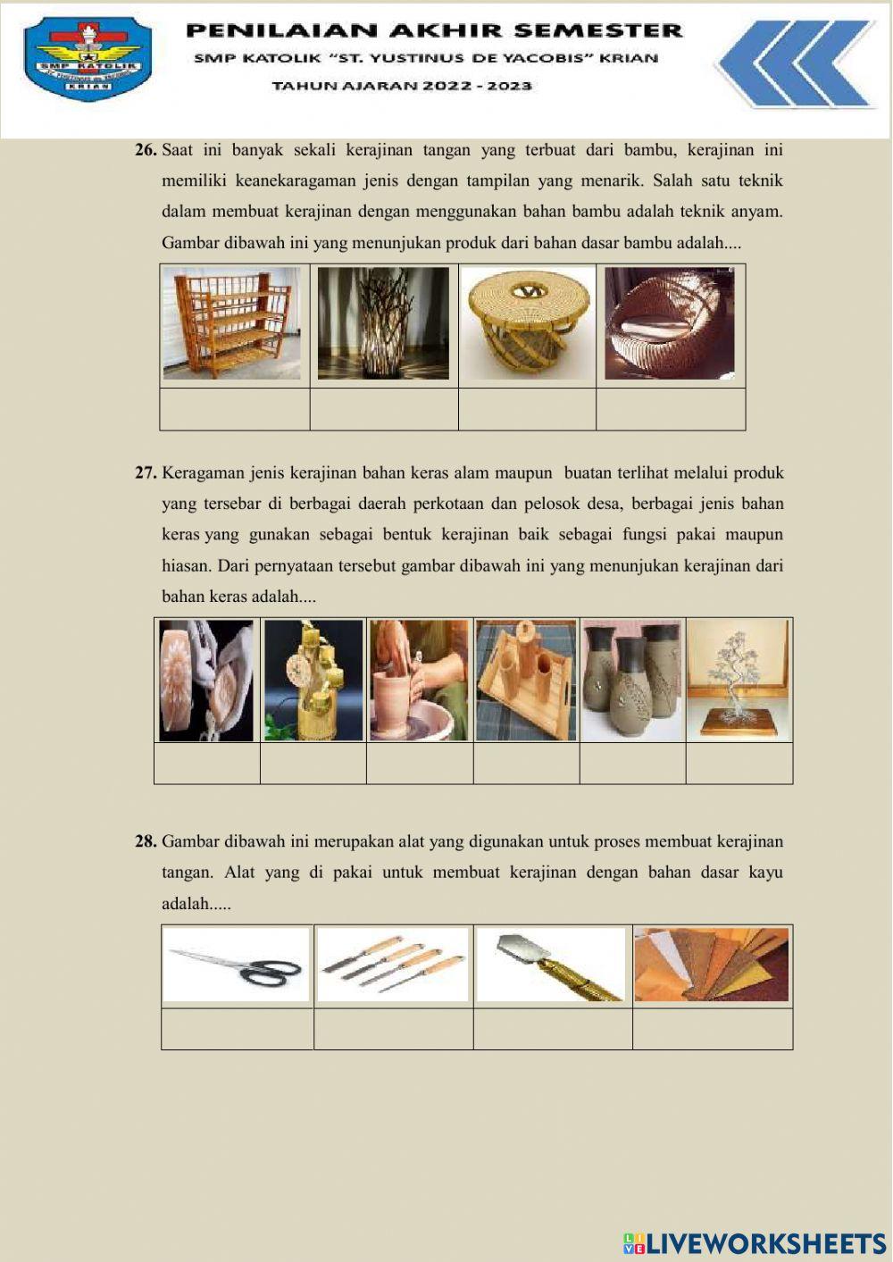 Pas prakarya kelas 9