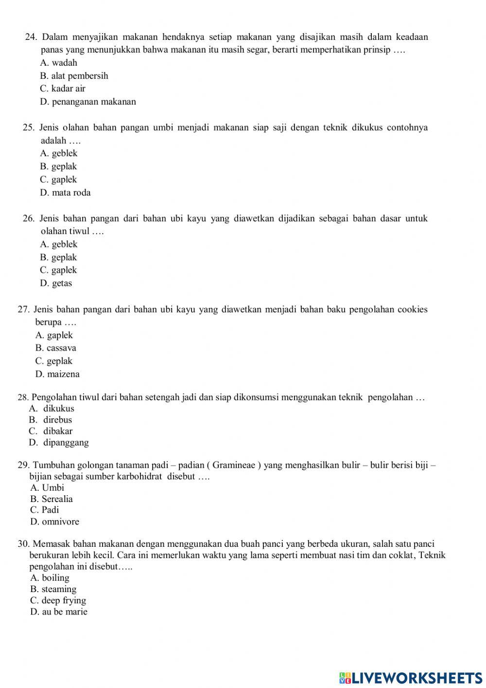 Pas Prakarya kelas 8