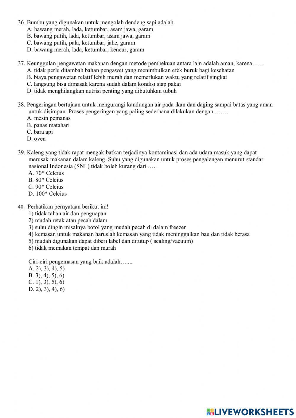 PAS Prakarya kelas 9