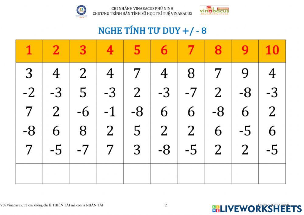 Nghe tính tư duy +-- 8