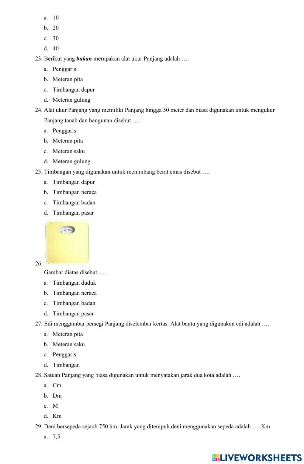 Soal PAS Ganjil MTK 2022-2023