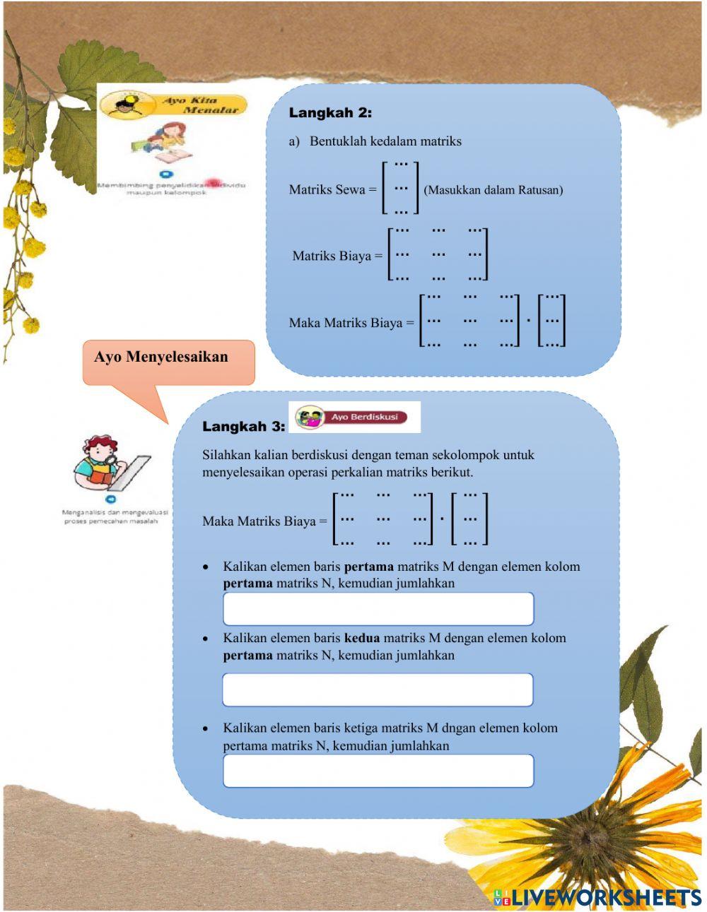 Orientasi masalah perkalian matriks