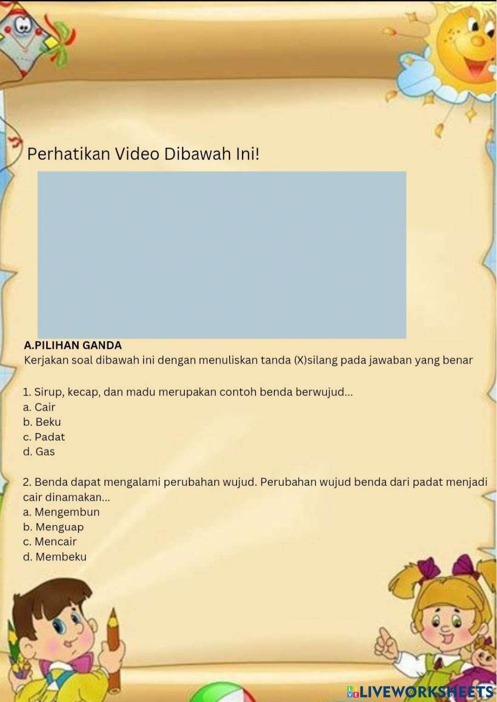 Perubahan Wujud Benda