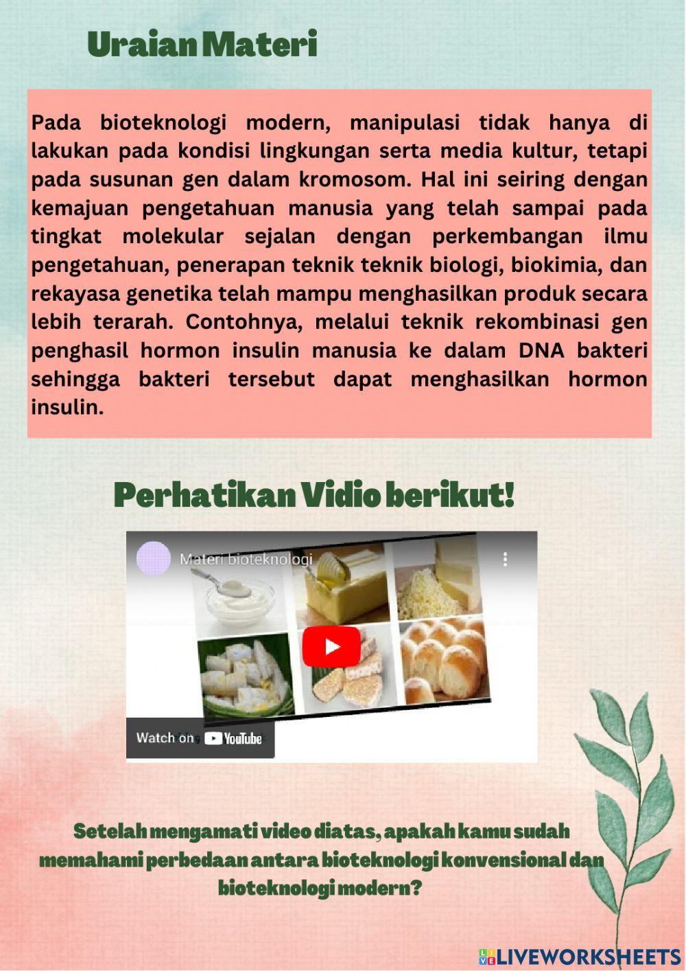 Bioteknologi pertemuan 1