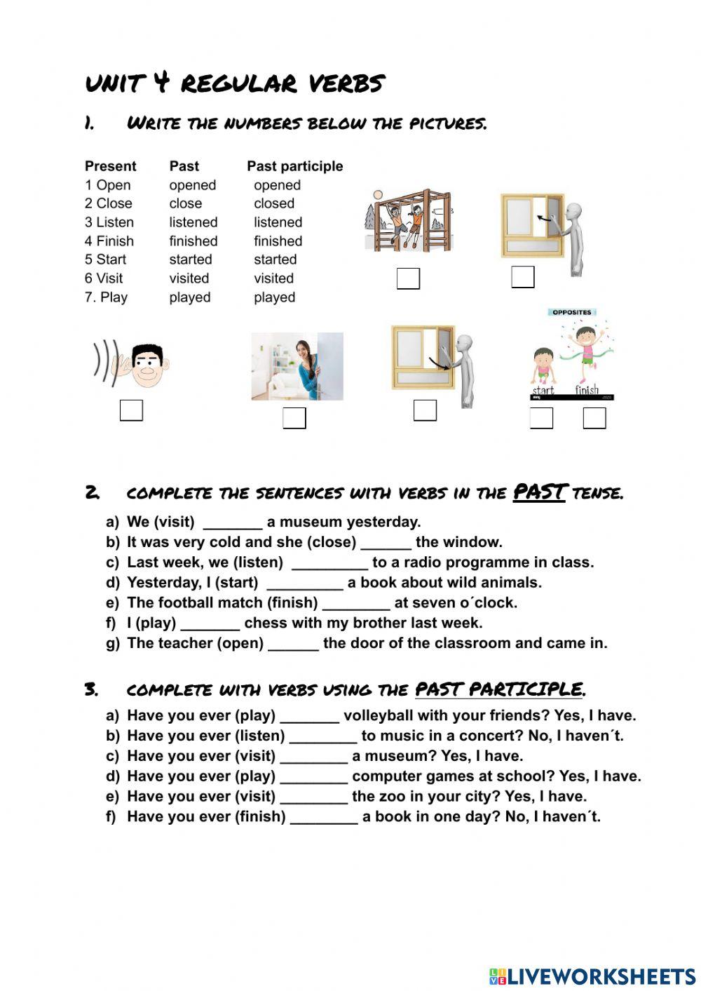 Have you ever...? (Regular verbs)