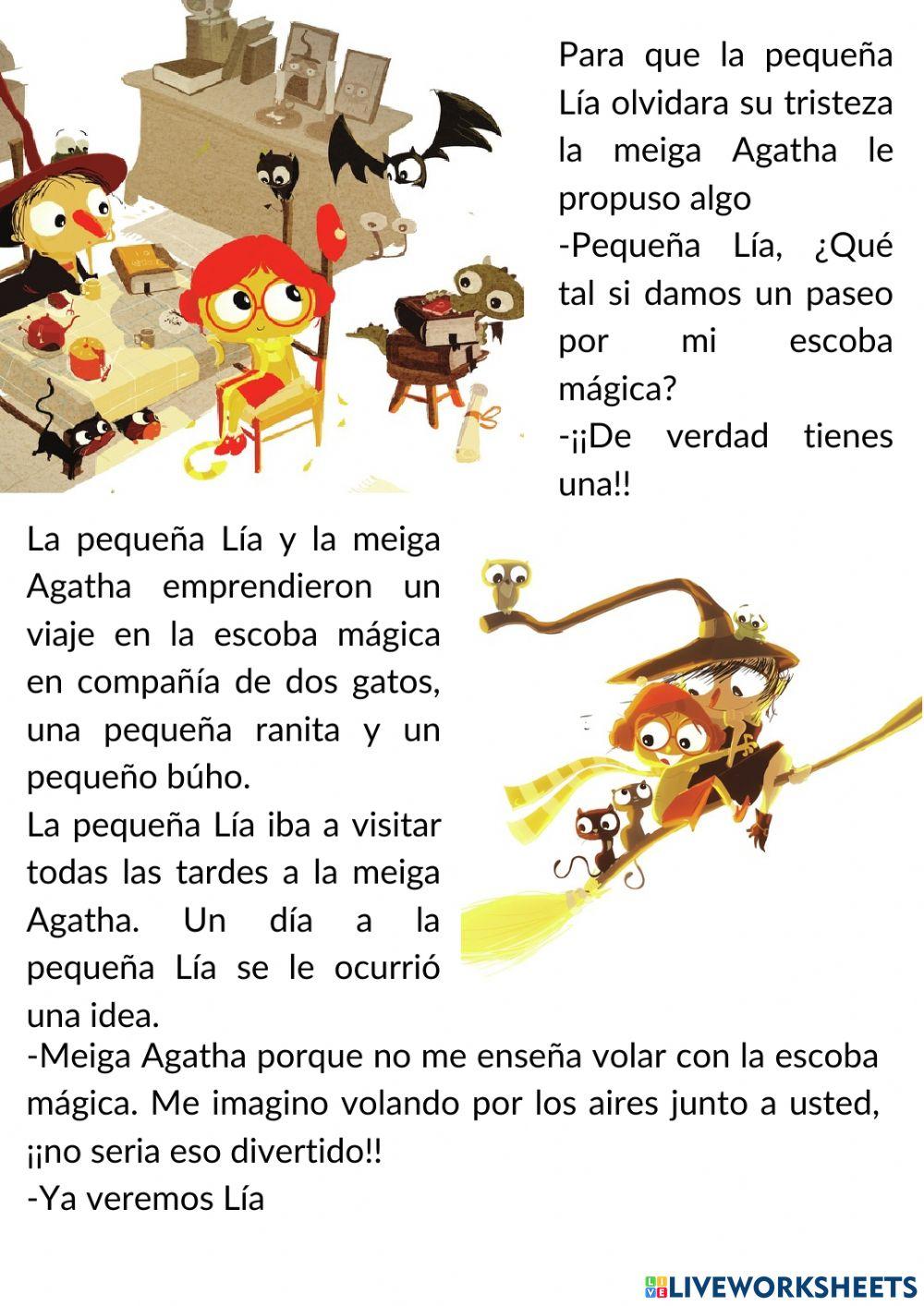 La pequeña Lía y la meiga Agatha