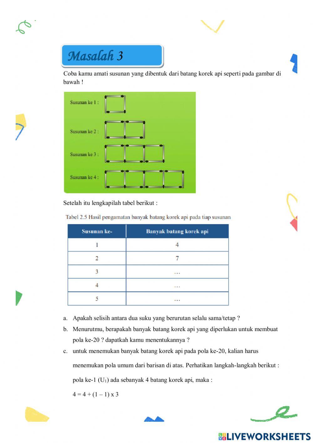 Lkpd barisan aritmatika