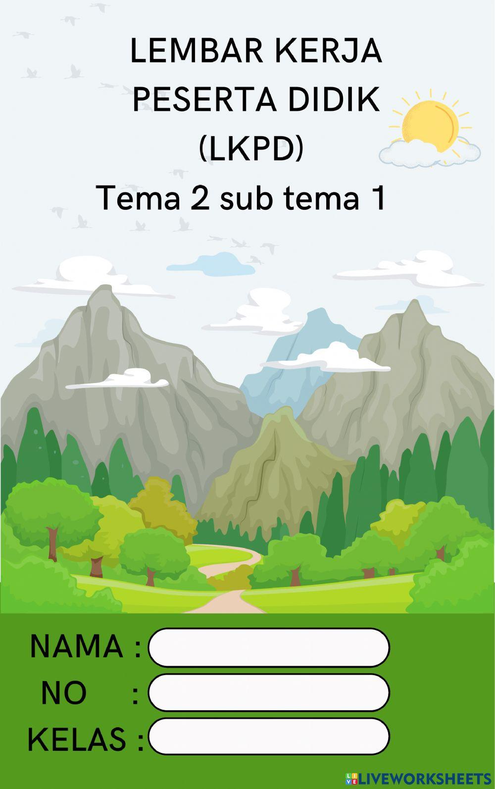 LKPD KELAS 1 SD bunyi alam dan bunyi buatan