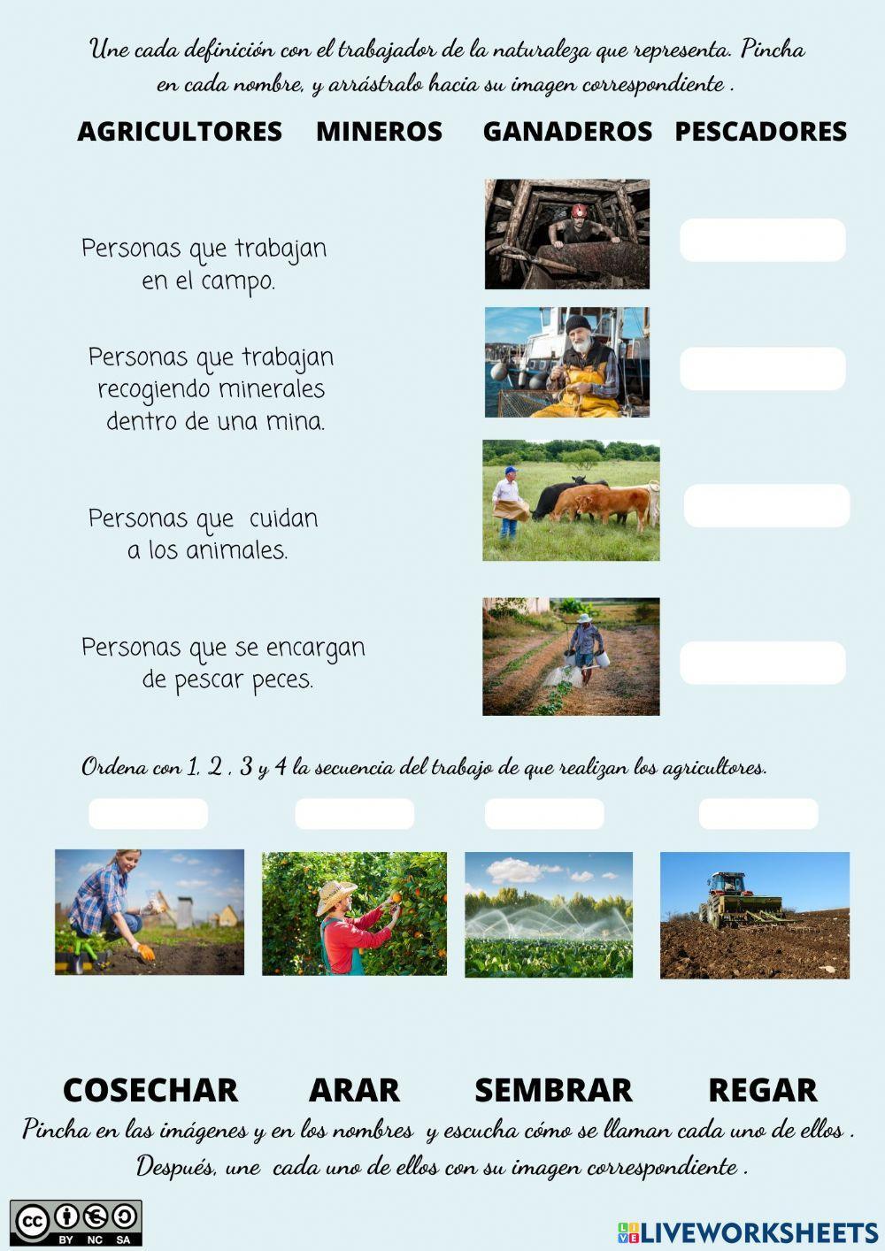 ¡Los trabajos! Parte 1: -Los trabajos de la naturaleza-