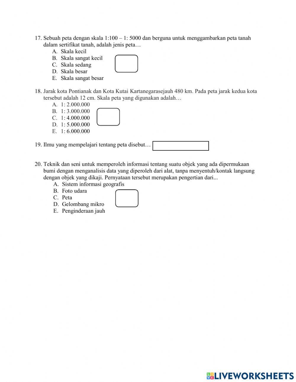 Uas geografi kelas x