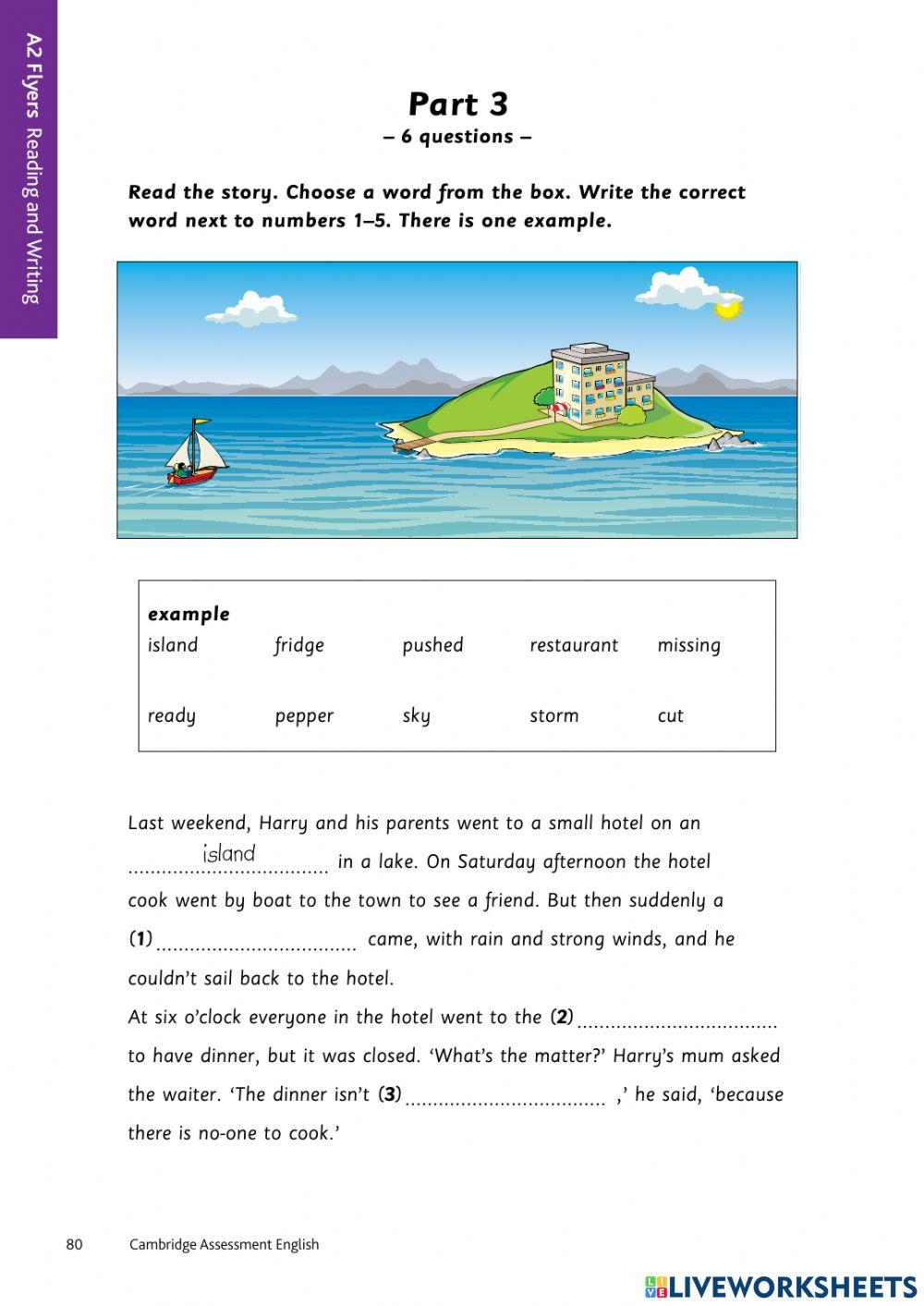 FLYERS - MOCK TEST 4 - RW - PART 1-2-3