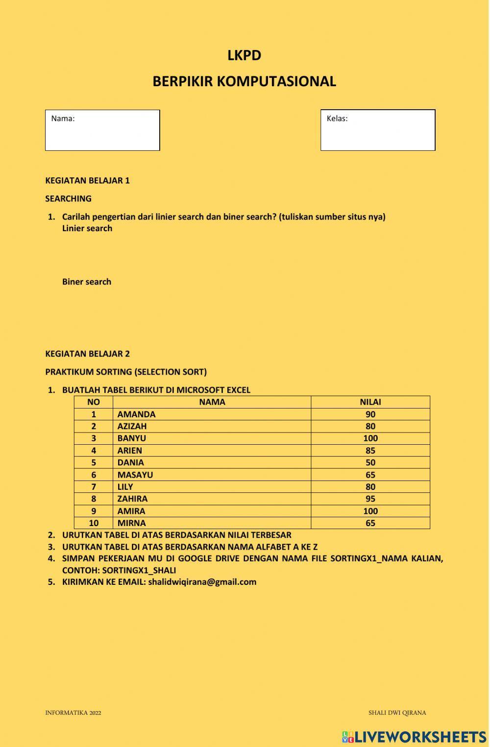 Berpikir Komputasional
