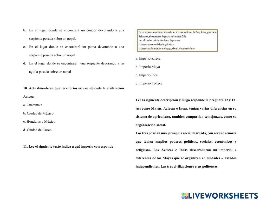 Civilizaciones Precolombinas