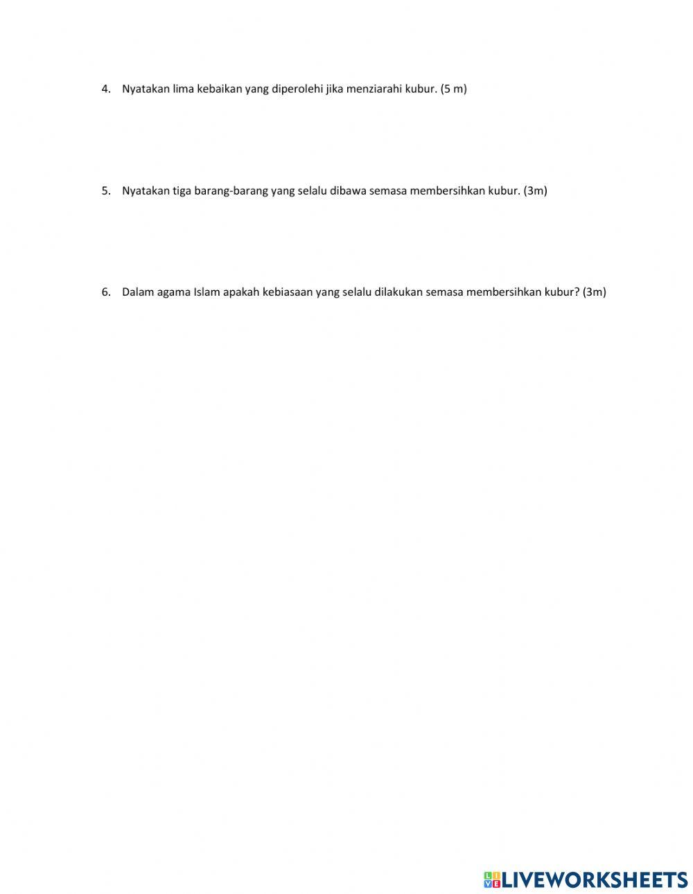 Kegiatan Membersihkan Kubur