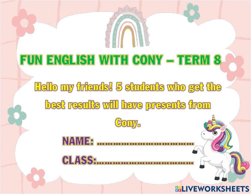 Vui học cùg cony kỳ 8 lớp 3