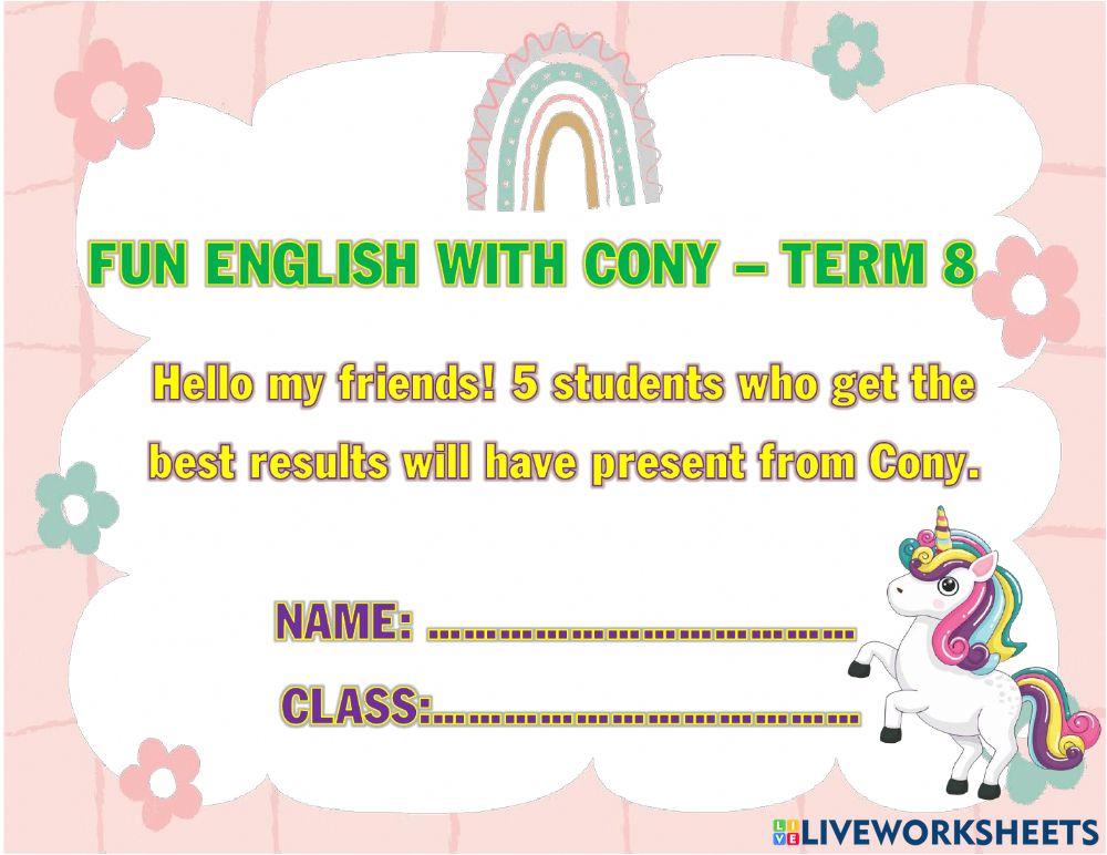 Vui học cùng cony kỳ 8 lớp 5