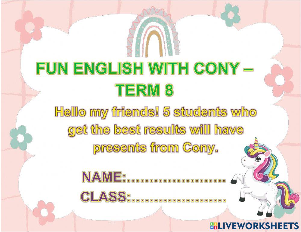 Vui học cùng cony kỳ 8 lớp 1