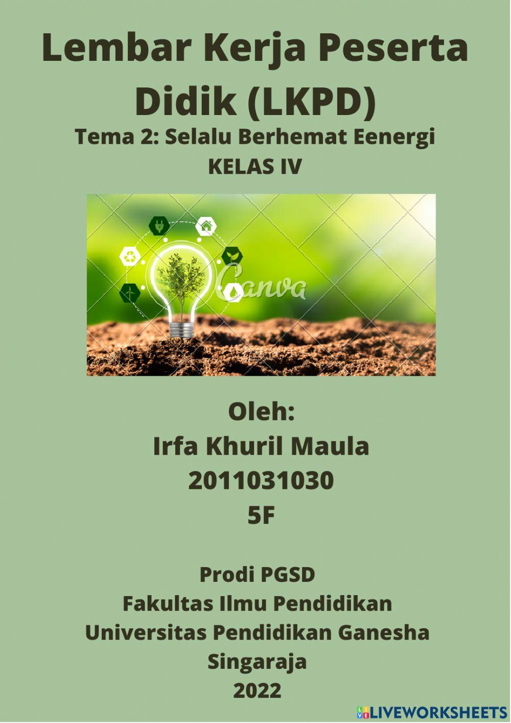 LKPD 3-Perubahan Bentuk Energi