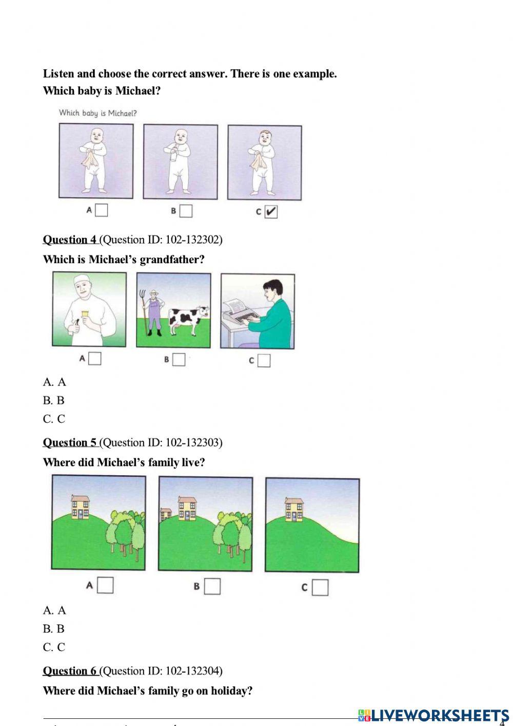 Listening Flyers A2 - K12 - Test 1