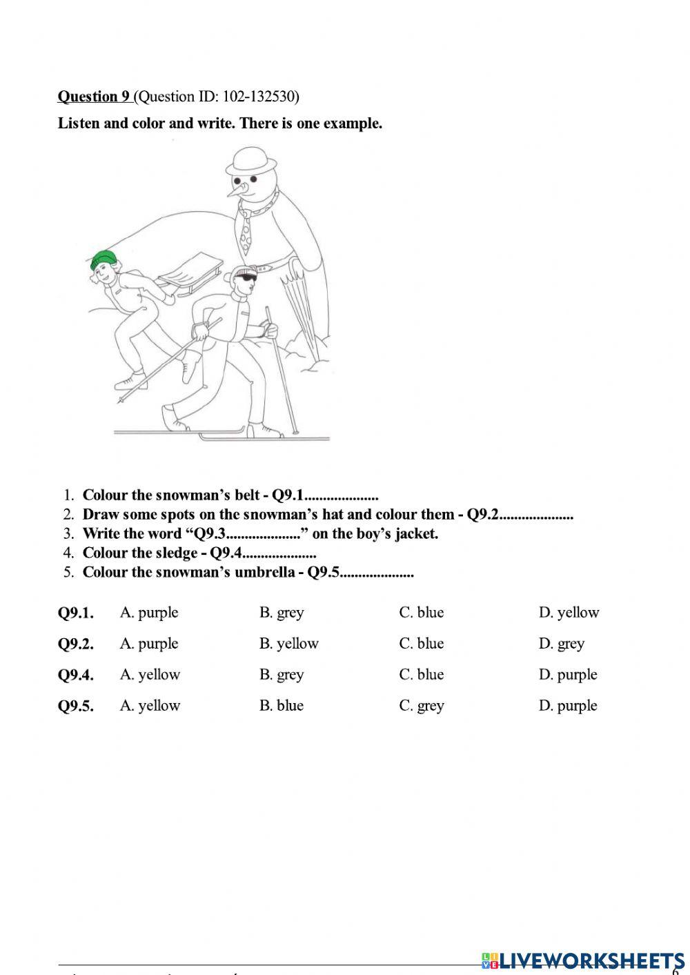 Listening Flyers A2 - K12 - Test 1