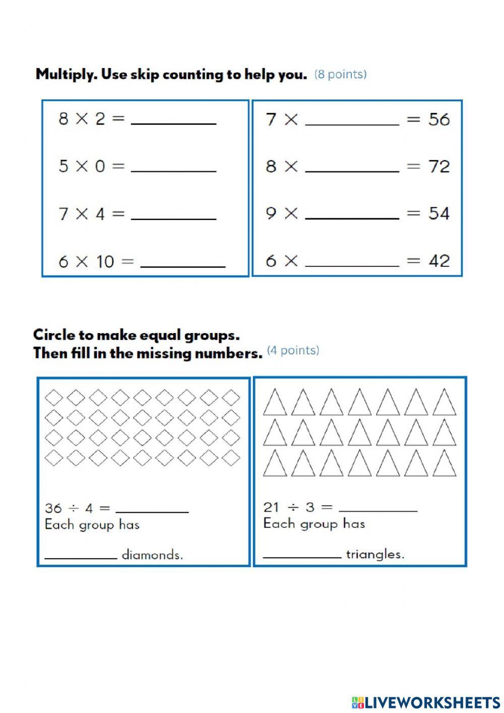 HWEO - Week 2 - Math Assessment