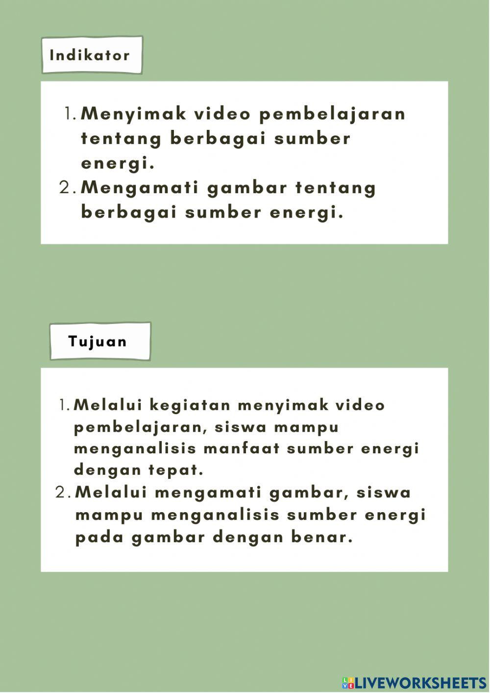 LKPD 4- Berbagai Sumber Energi