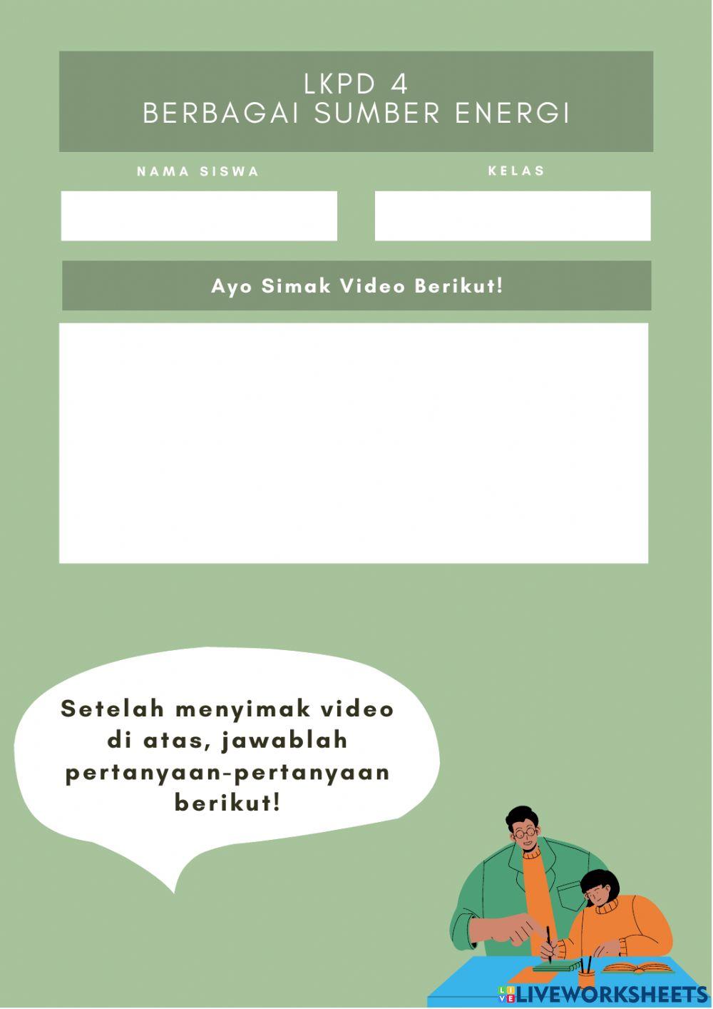 LKPD 4- Berbagai Sumber Energi