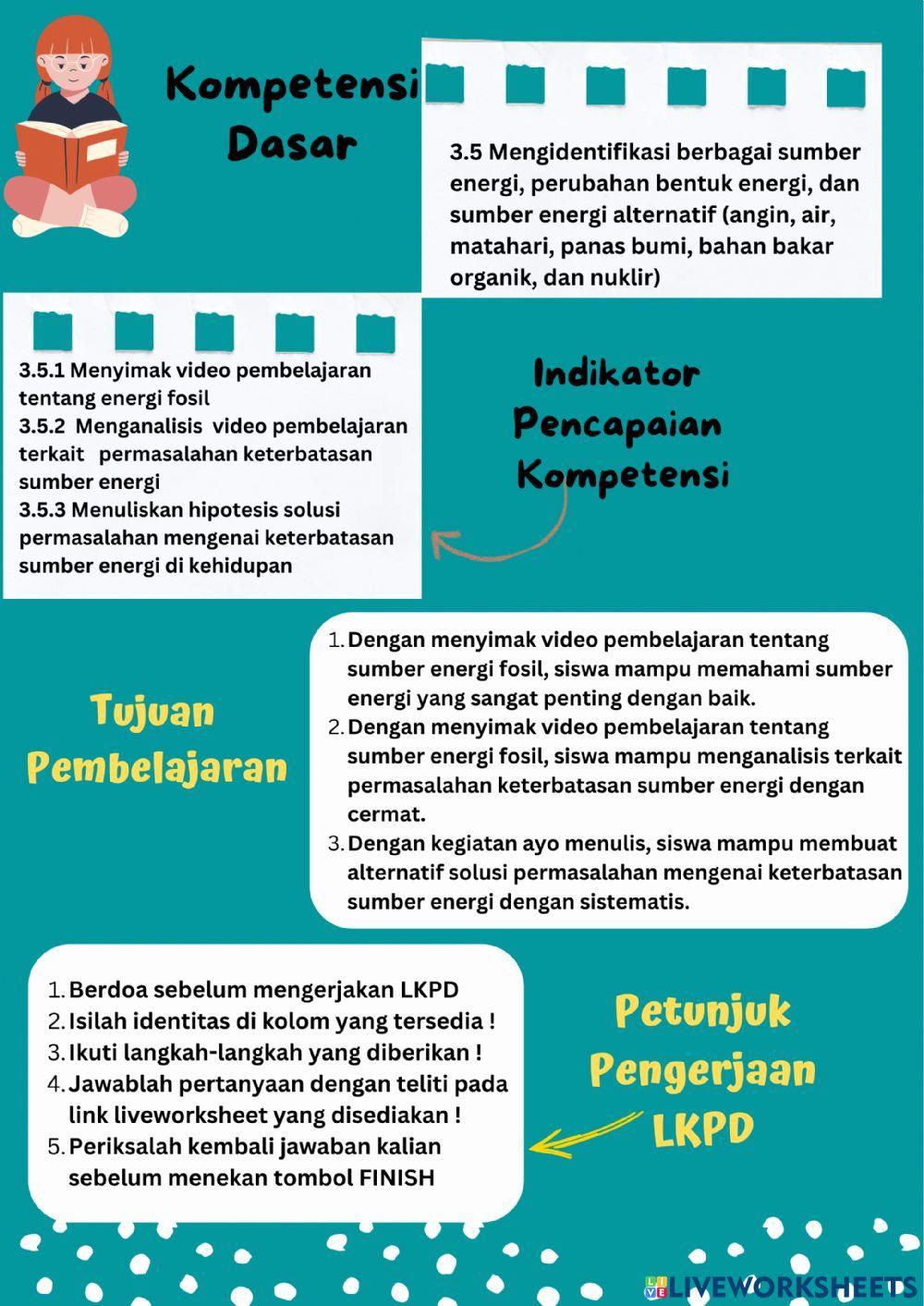 E-LKPD Materi Sumber Energi Alternatif Kelas 4