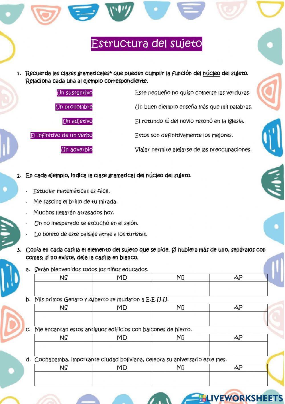 Estructura del sujeto