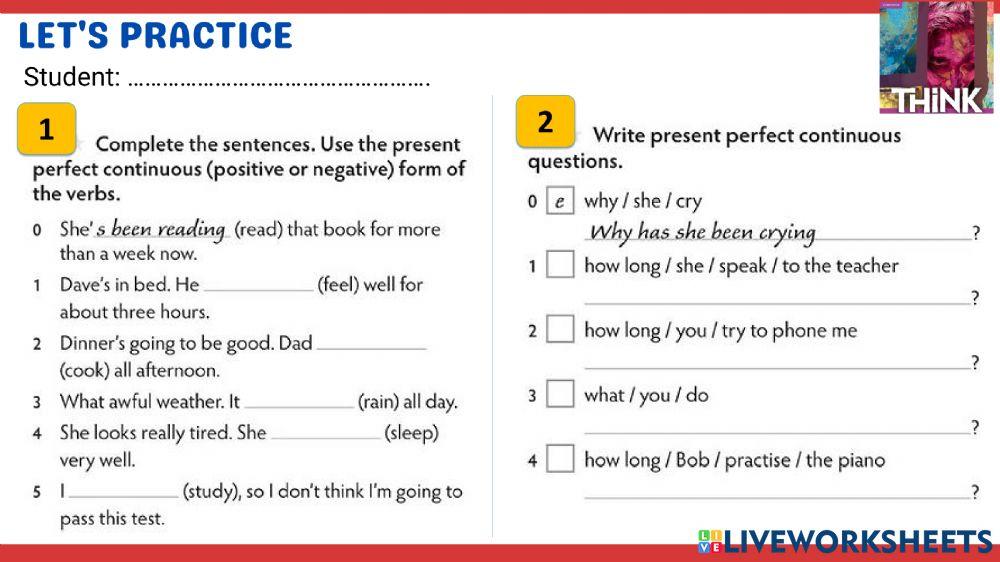 Present perfect simple and continuous