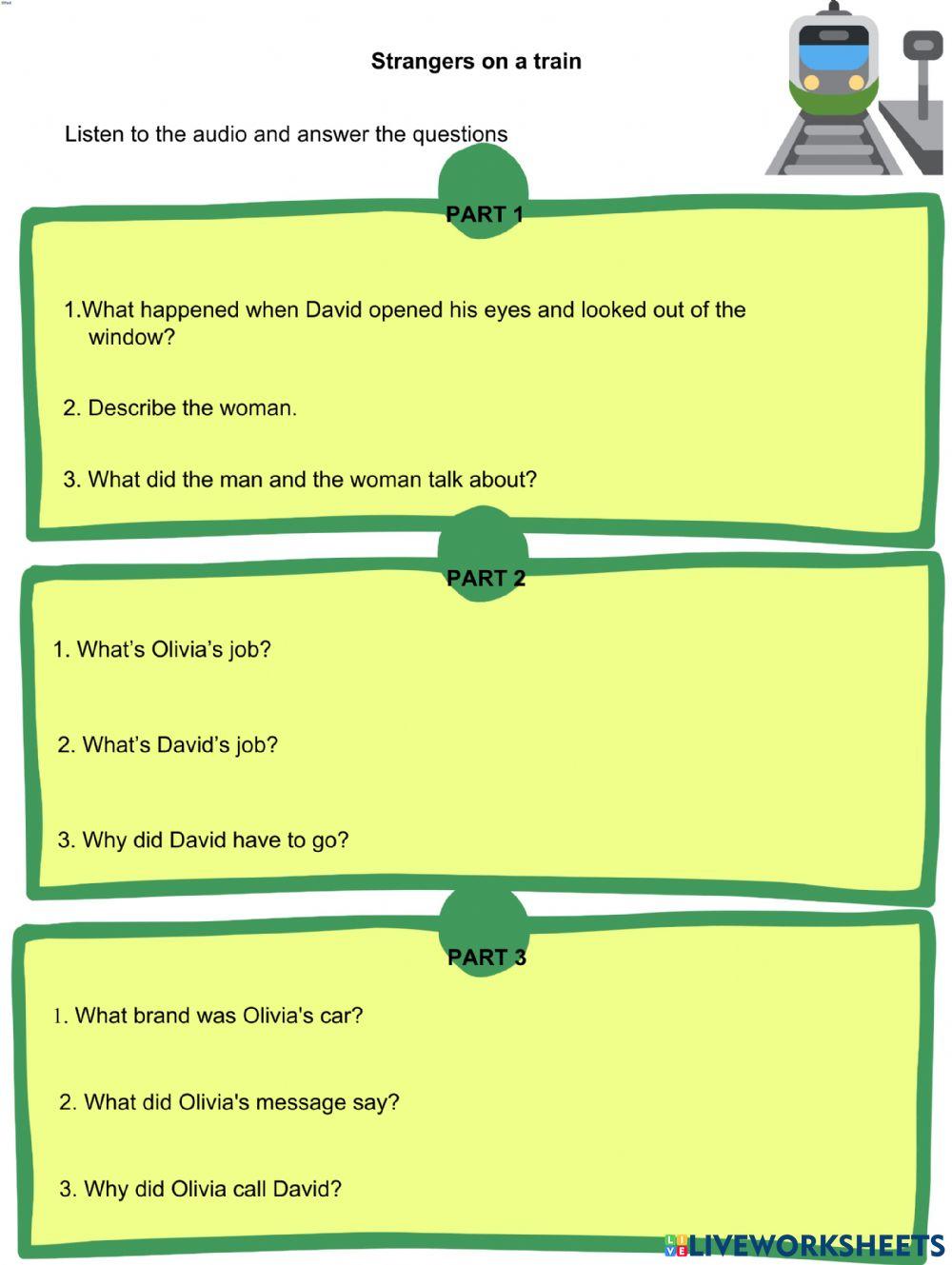 Strangers on a train