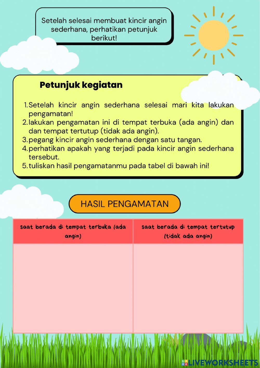 E-lkpd sumber energi kelas 4
