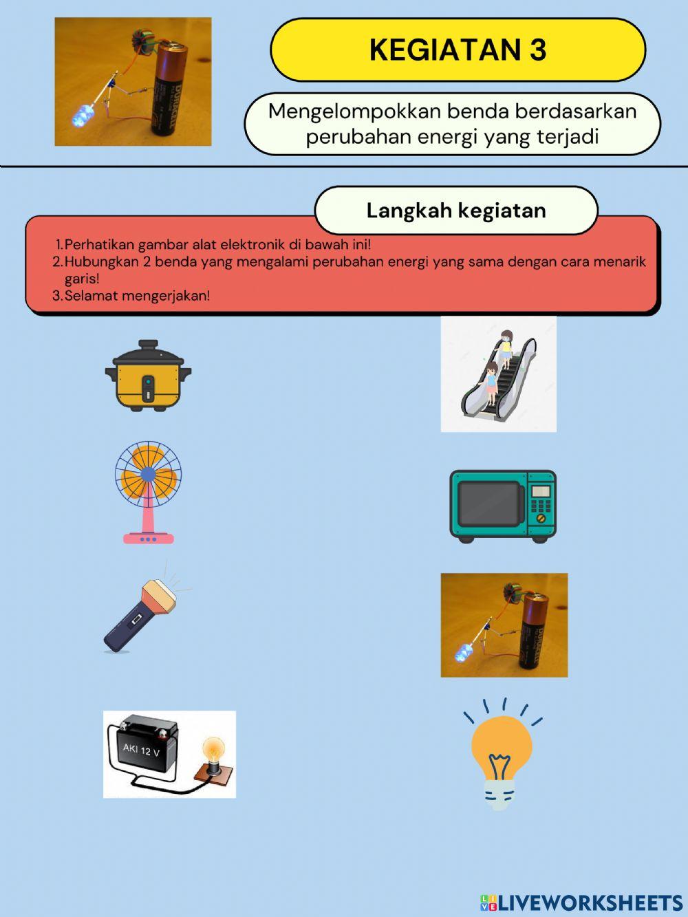 E-lkpd perubahan bentuk energi KELAS 4