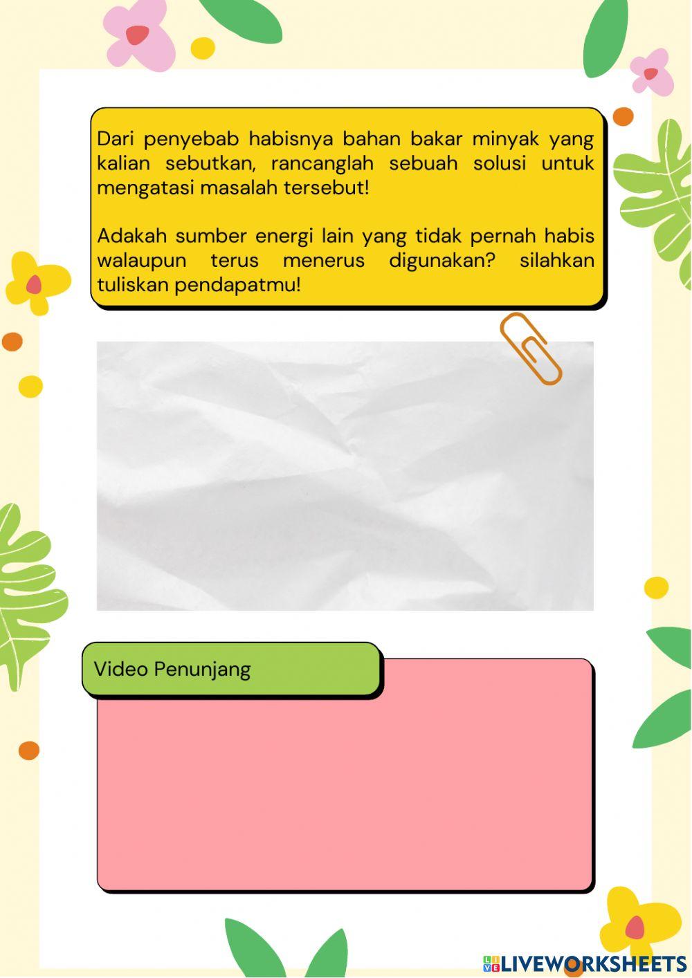 E-lkpd sumber energi alternatif