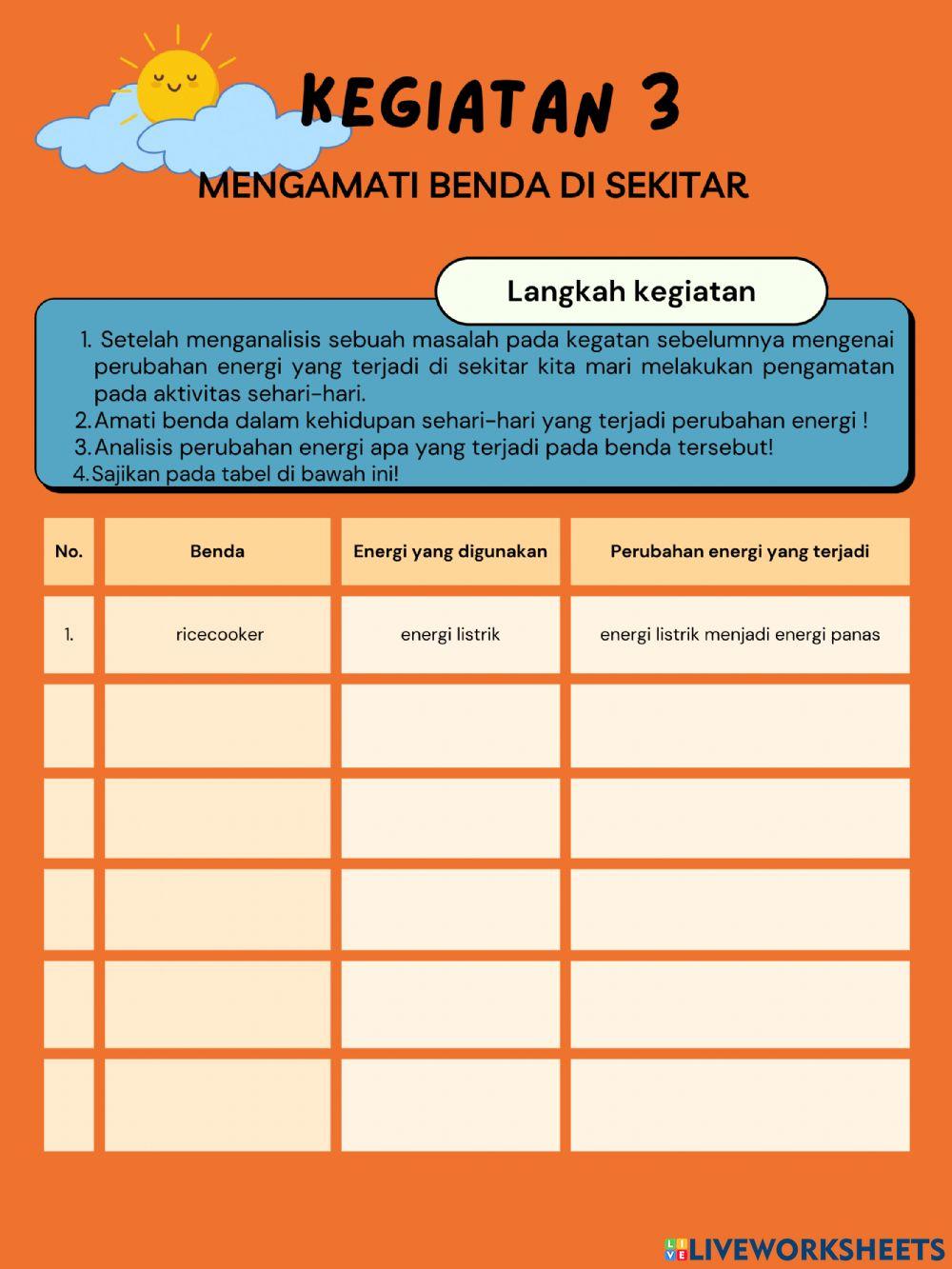 E-lkpd materi perubahan bentuk energi