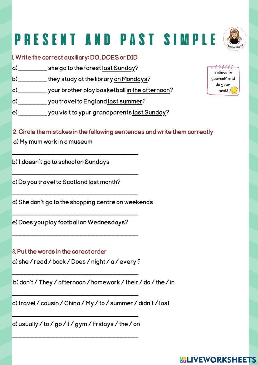 Present and Past Simple