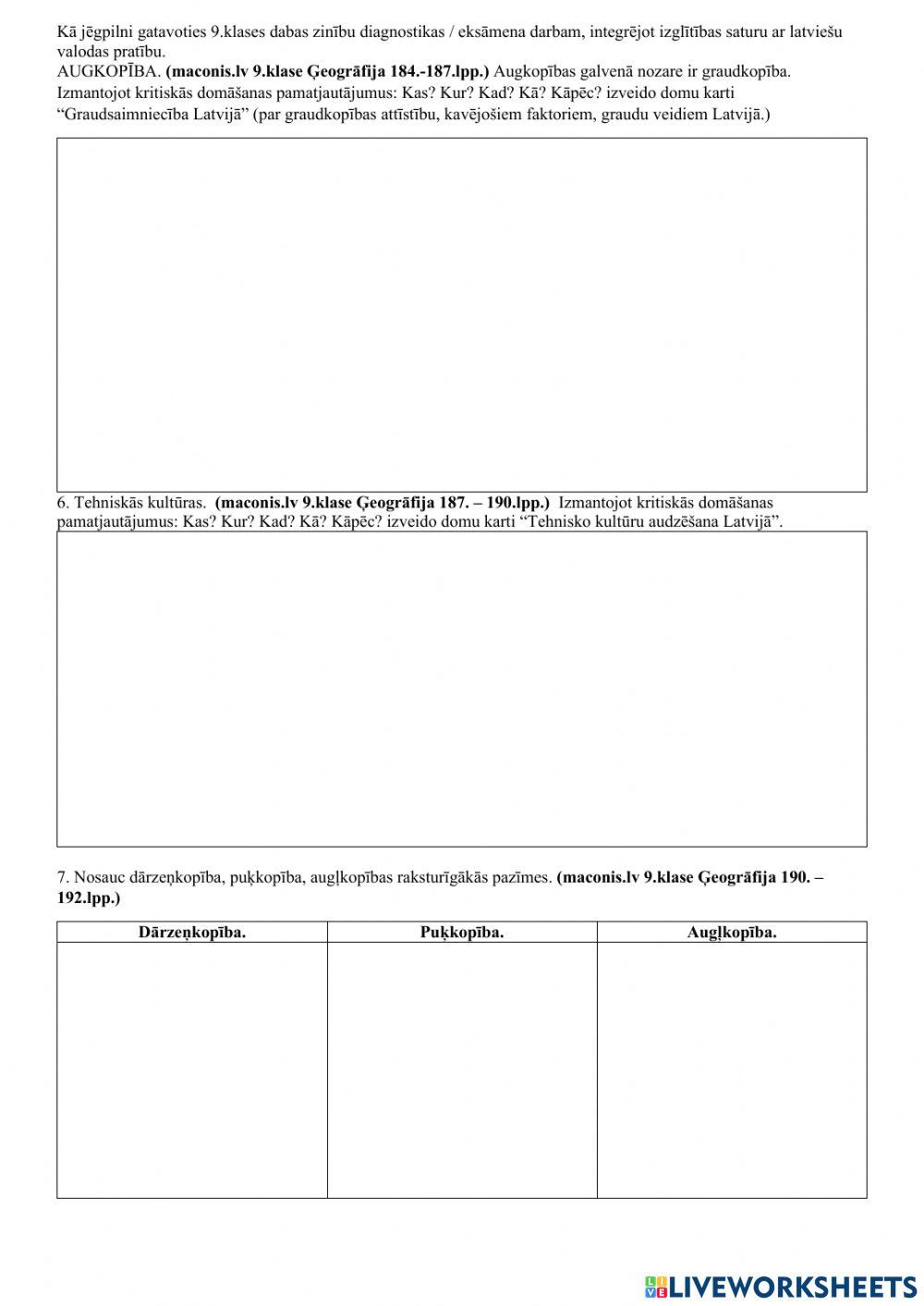 Primārais sektors. Latvijas lauksaimniecība