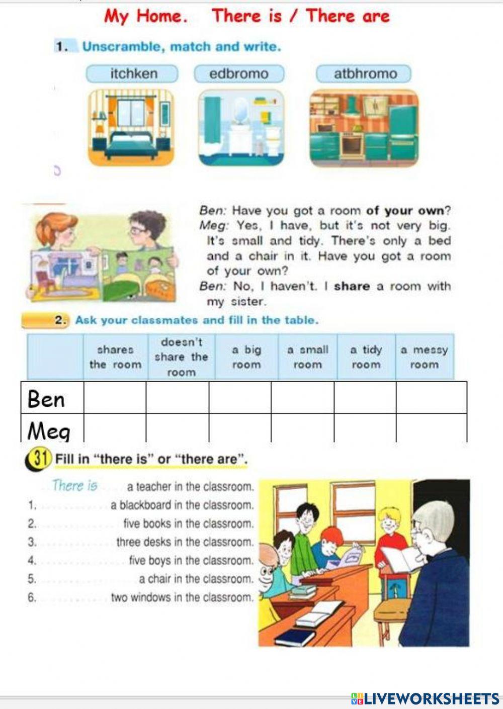 There is - There are