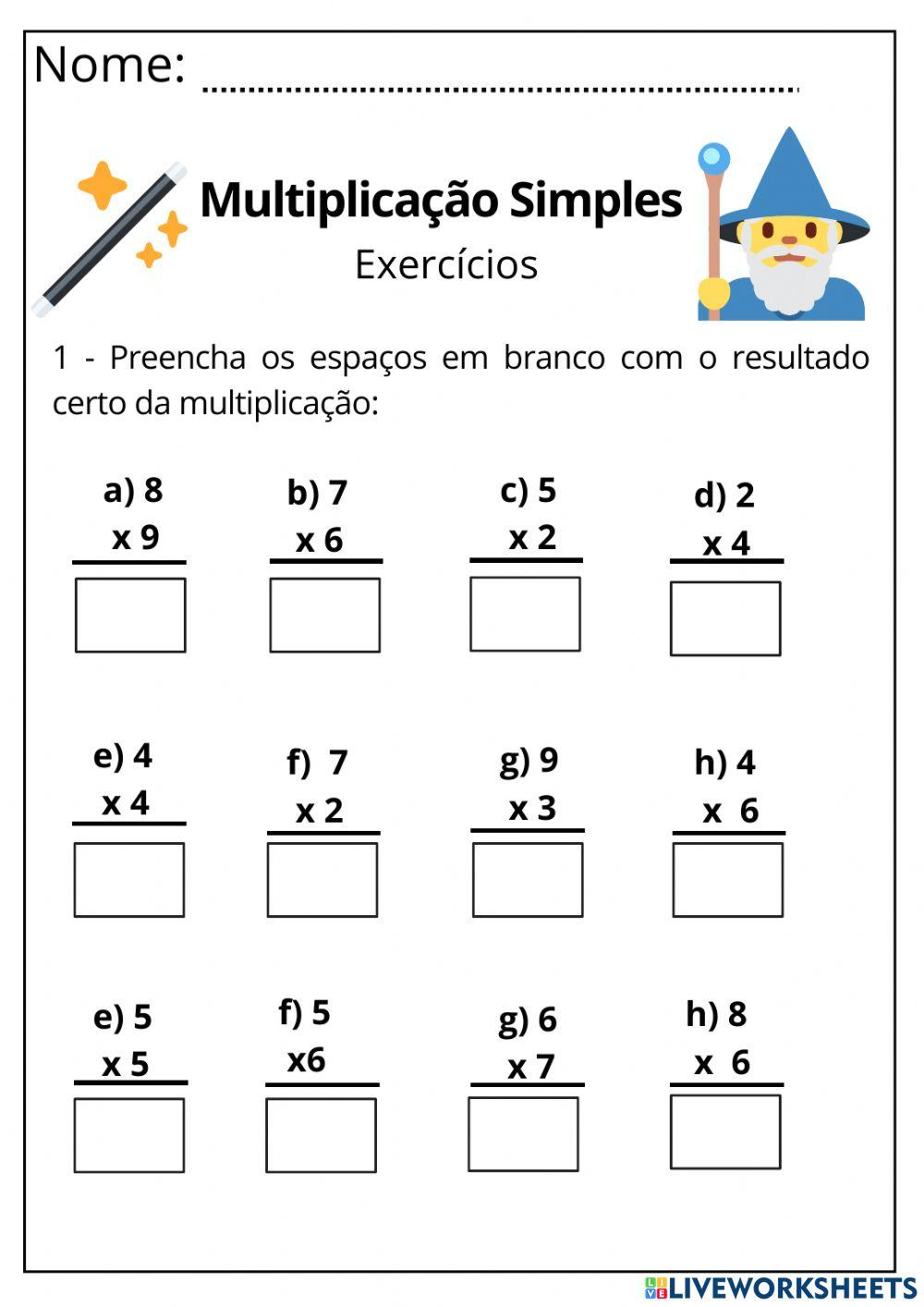 Multiplicação simples